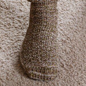Beige Wool handmade socks NEW